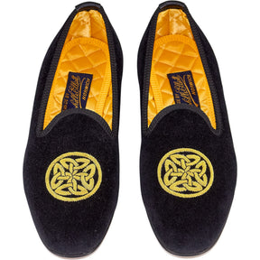 Bowhill & Elliott Black Velvet Shoes