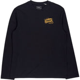 Farah Black Worden Graphic Long Sleeve Tee