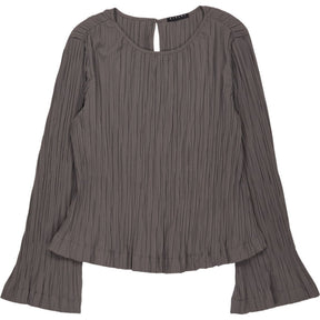 Sisley Grey Pleated Blouse