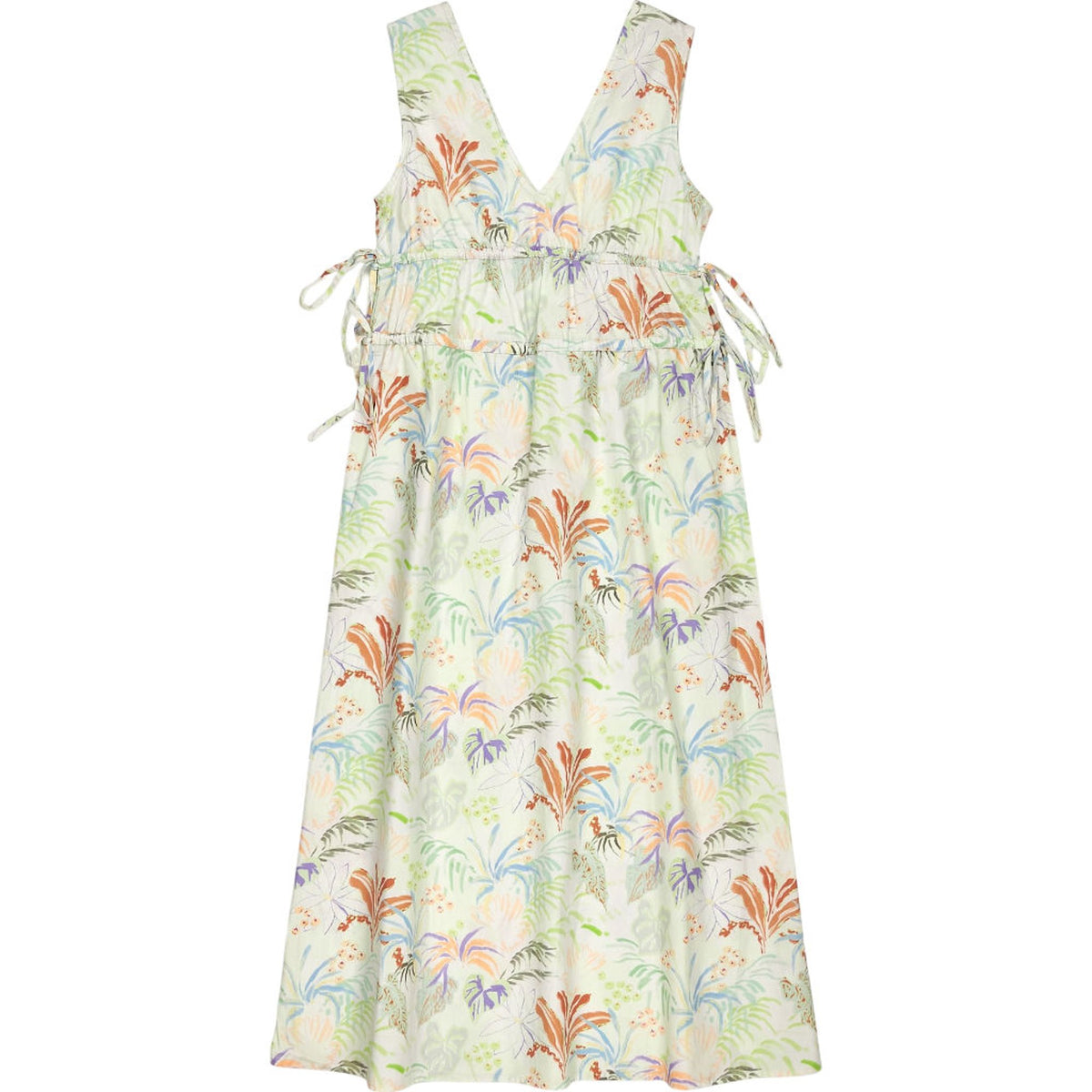 OMNES Floral Print Midi Dress