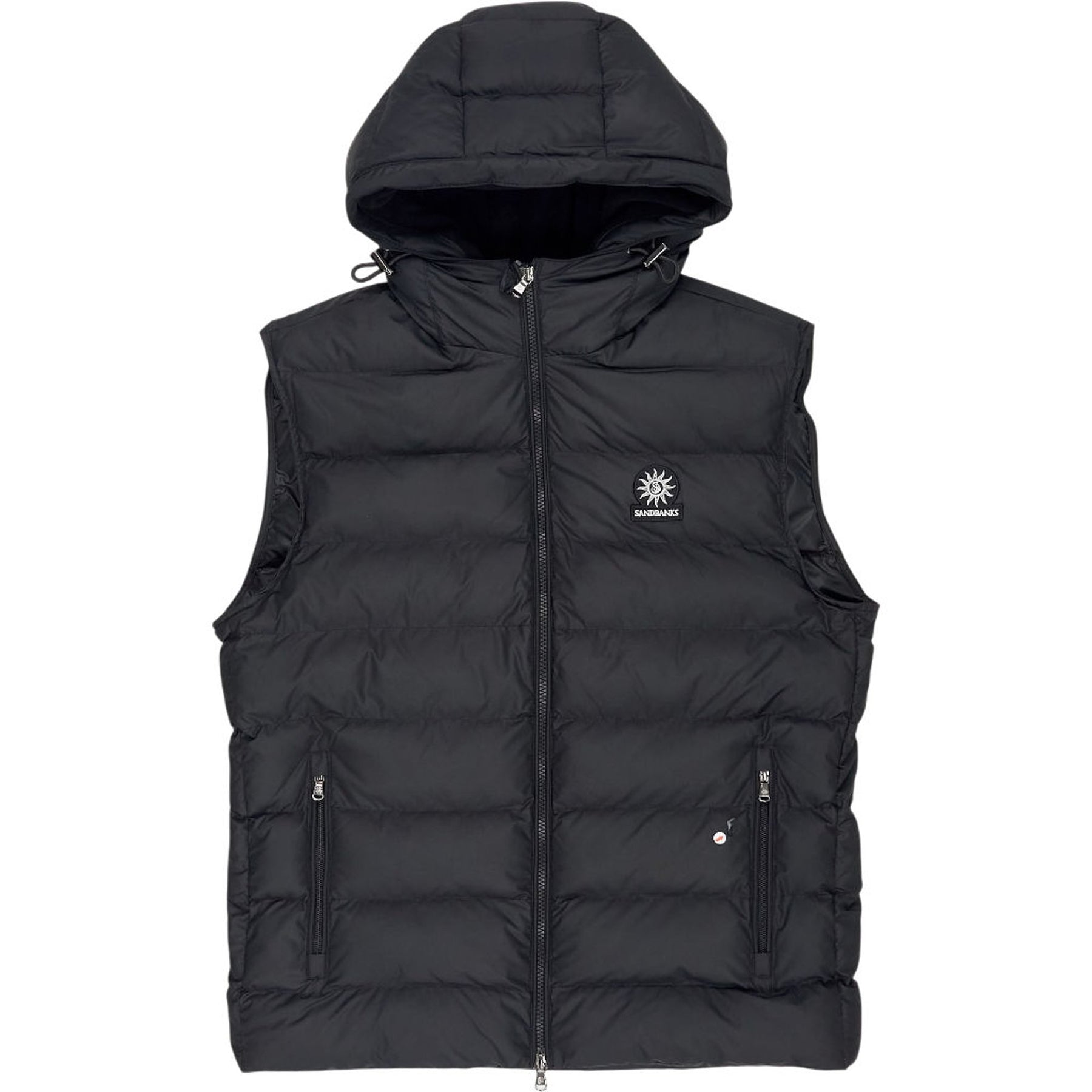 Sandbanks Black Frontier Hooded Gilet