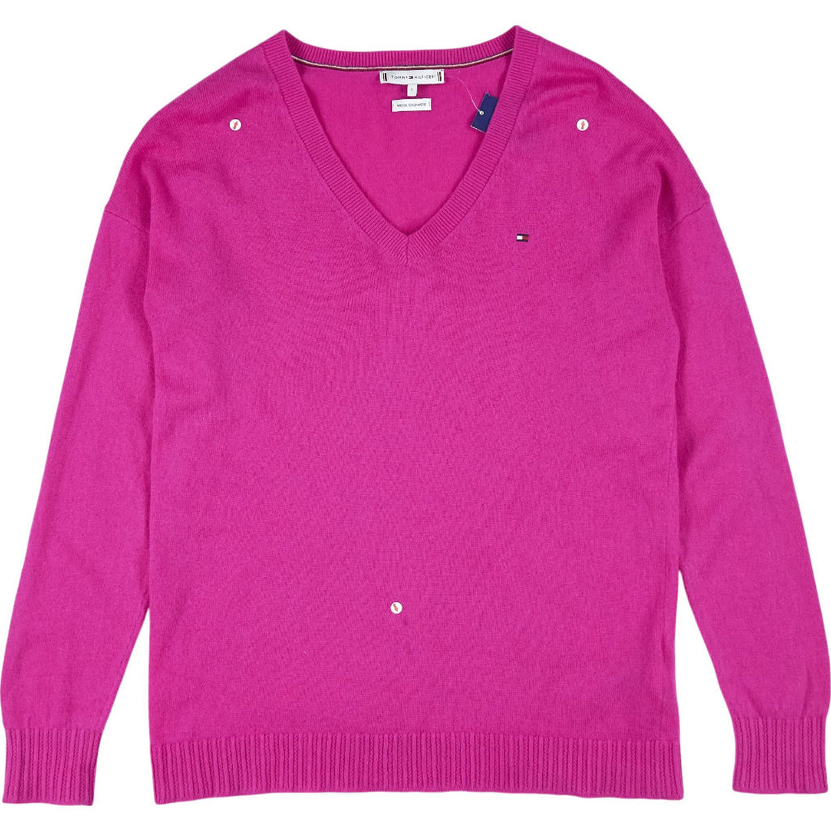 Tommy Hilfiger Pink Wool Cashmere Jumper