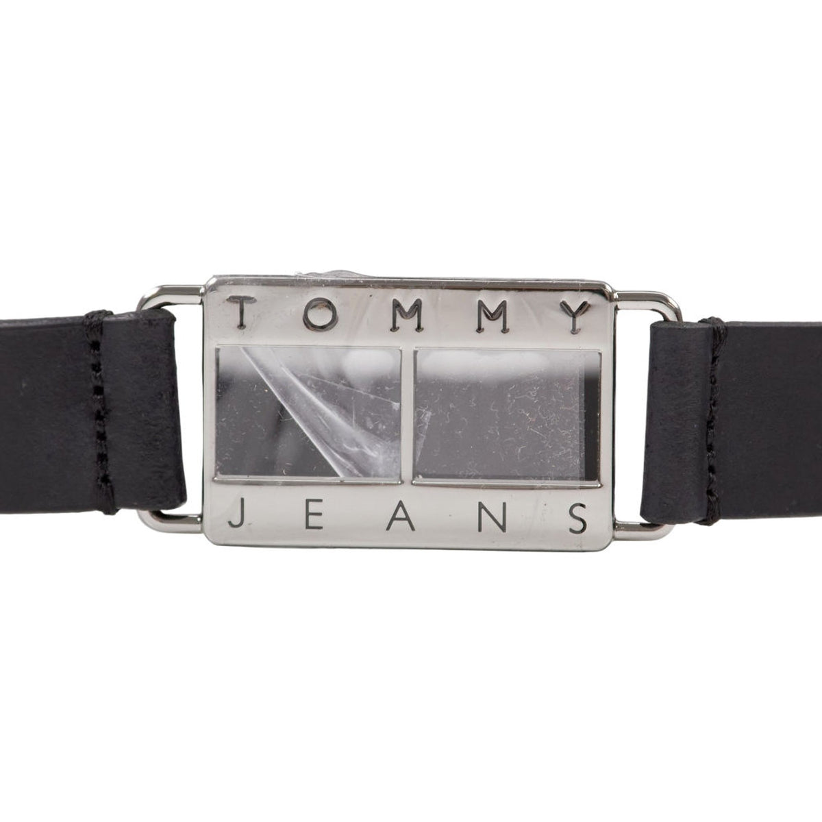Tommy Jeans Black Heritage Lock Belt