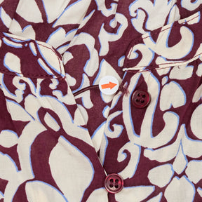 Baukjen Burgundy Patterned Blouse