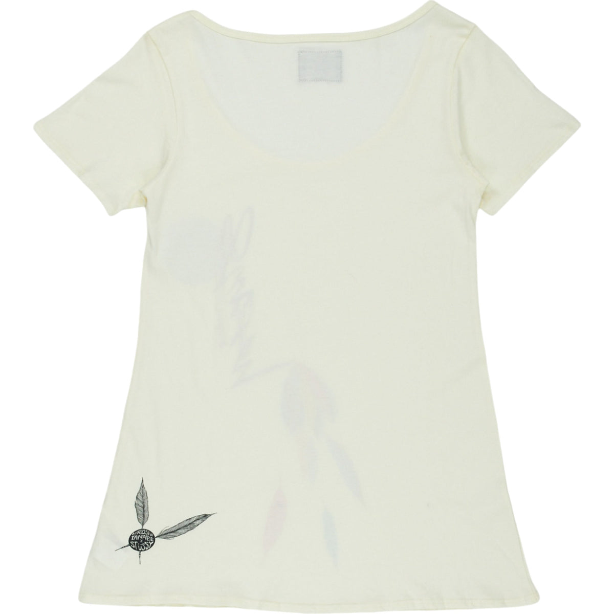 Stussy Cream Feather Graphic T-Shirt