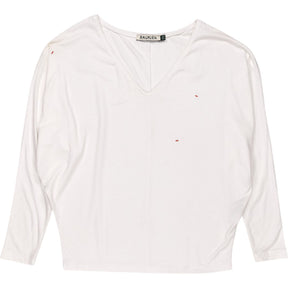Baukjen White V-Neck Top