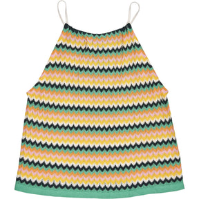 Hush Ecru Multi Nora Knitted Halter Vest