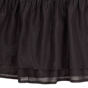 Jovonna Black Ruffle Sleeve Dress