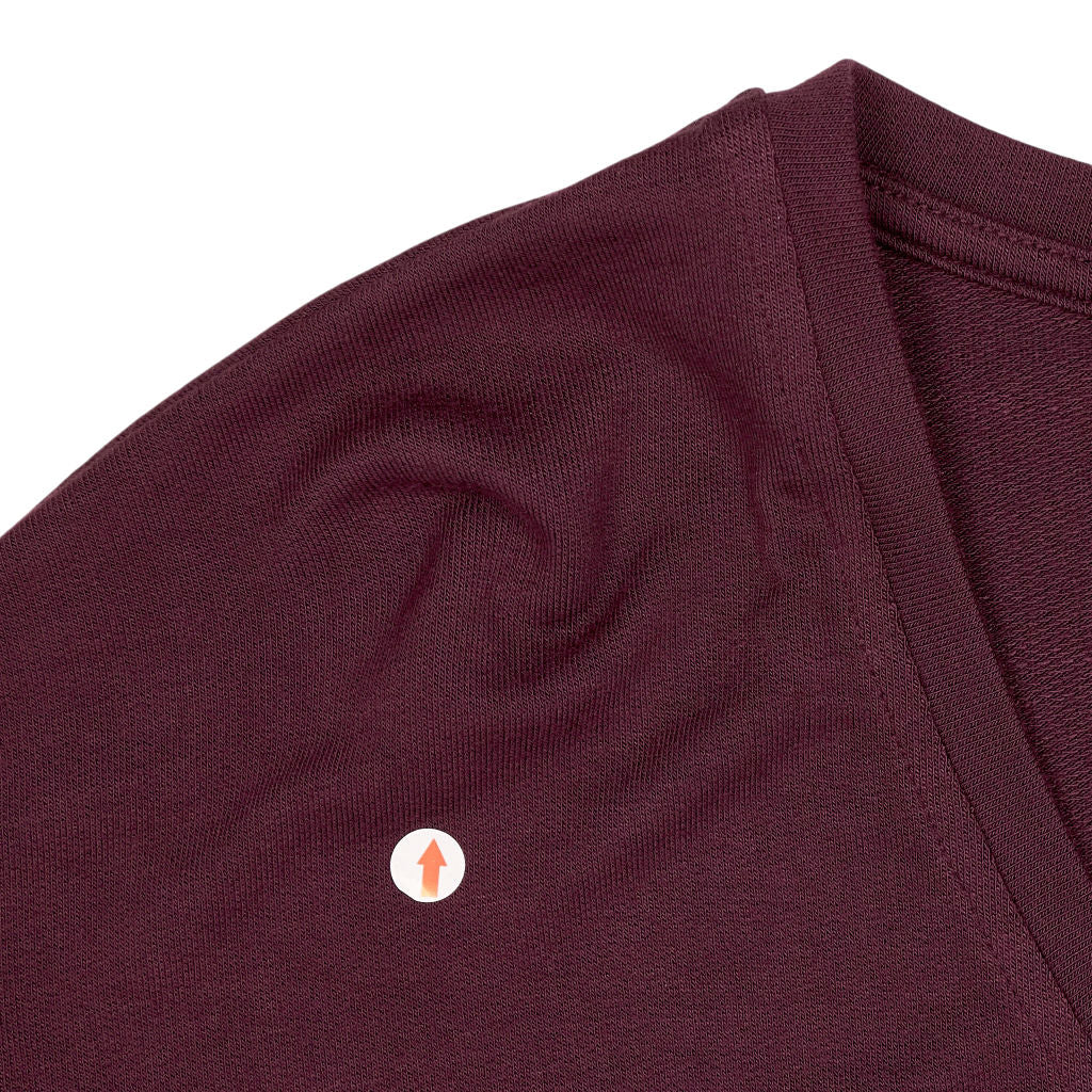 Hush Wine Red Gillian Wide Jersey V Neck Top