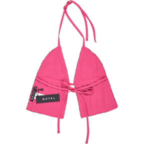 Motel Pink Sequin Runita Top