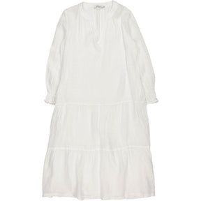 NRBY White Linen Midi Dress