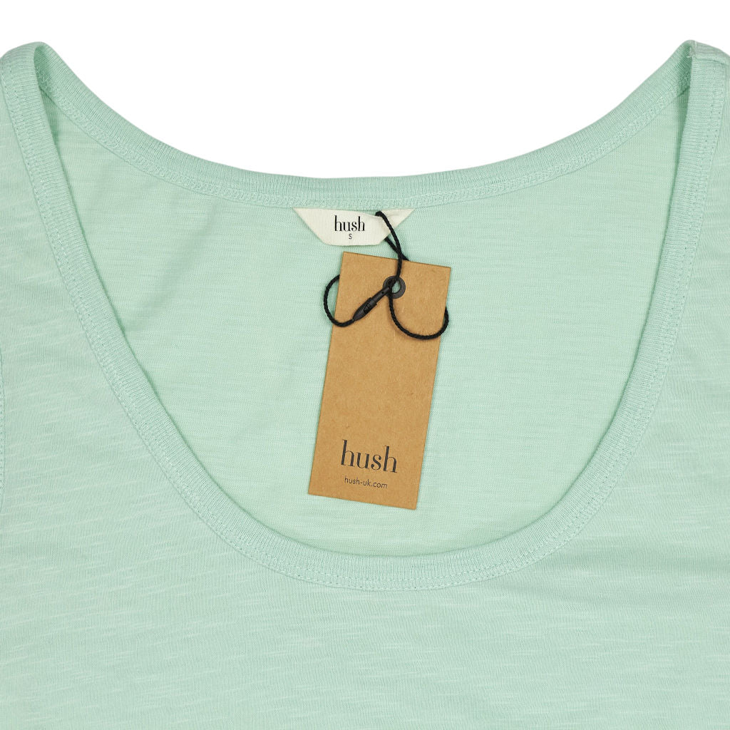 Hush Pastel Green Cotton Slub Tank Top