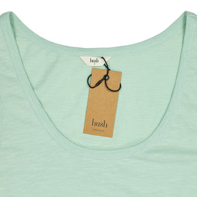 Hush Pastel Green Cotton Slub Tank Top