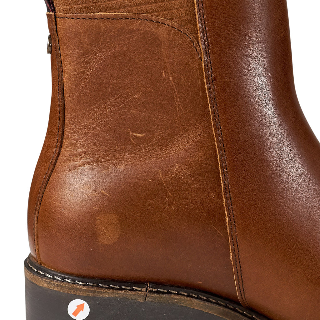 Barbour Brown Leather Ankle Boots