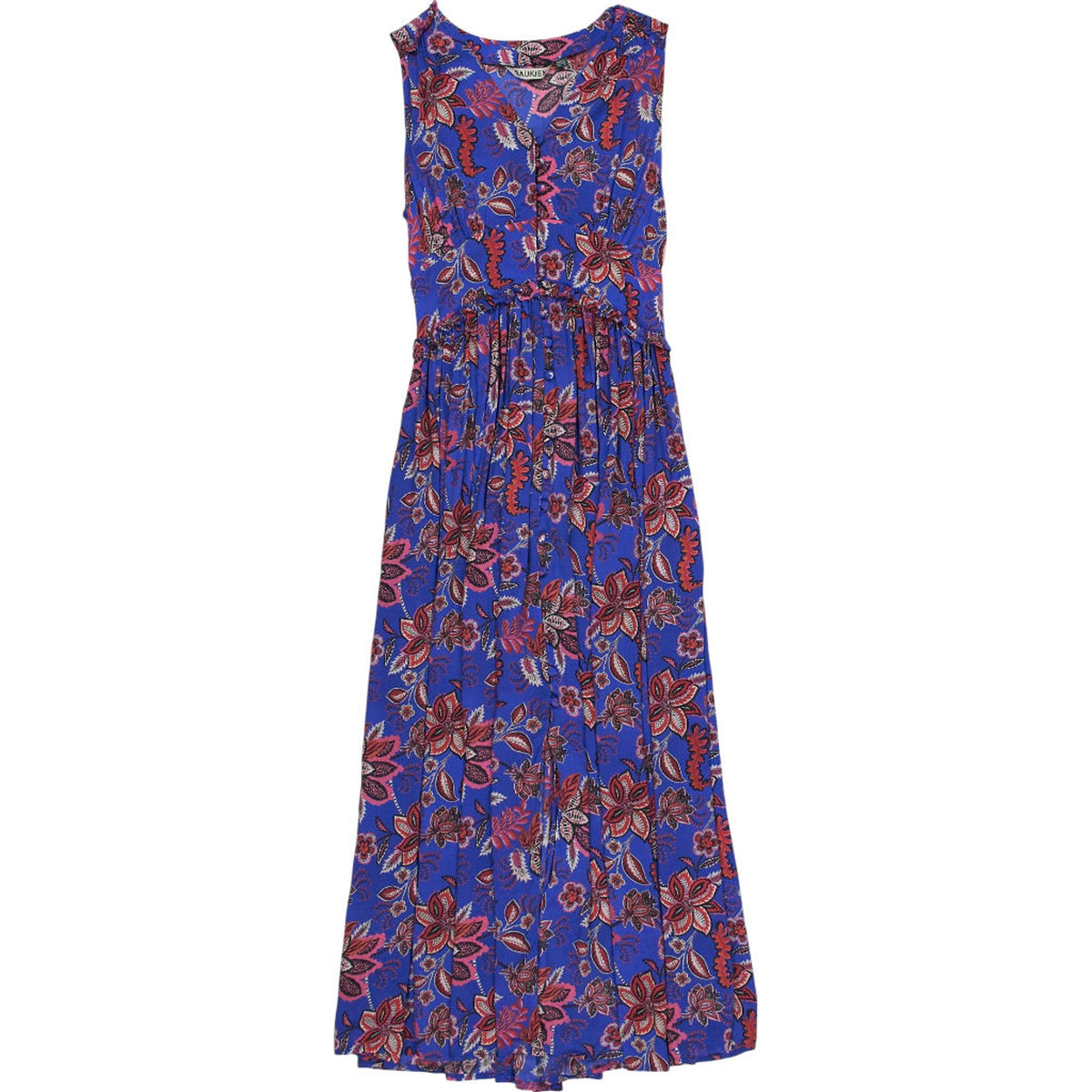 Baukjen Blue Floral Midi Dress