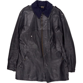 Vintage C'Arols Black Leather Biker Jacket