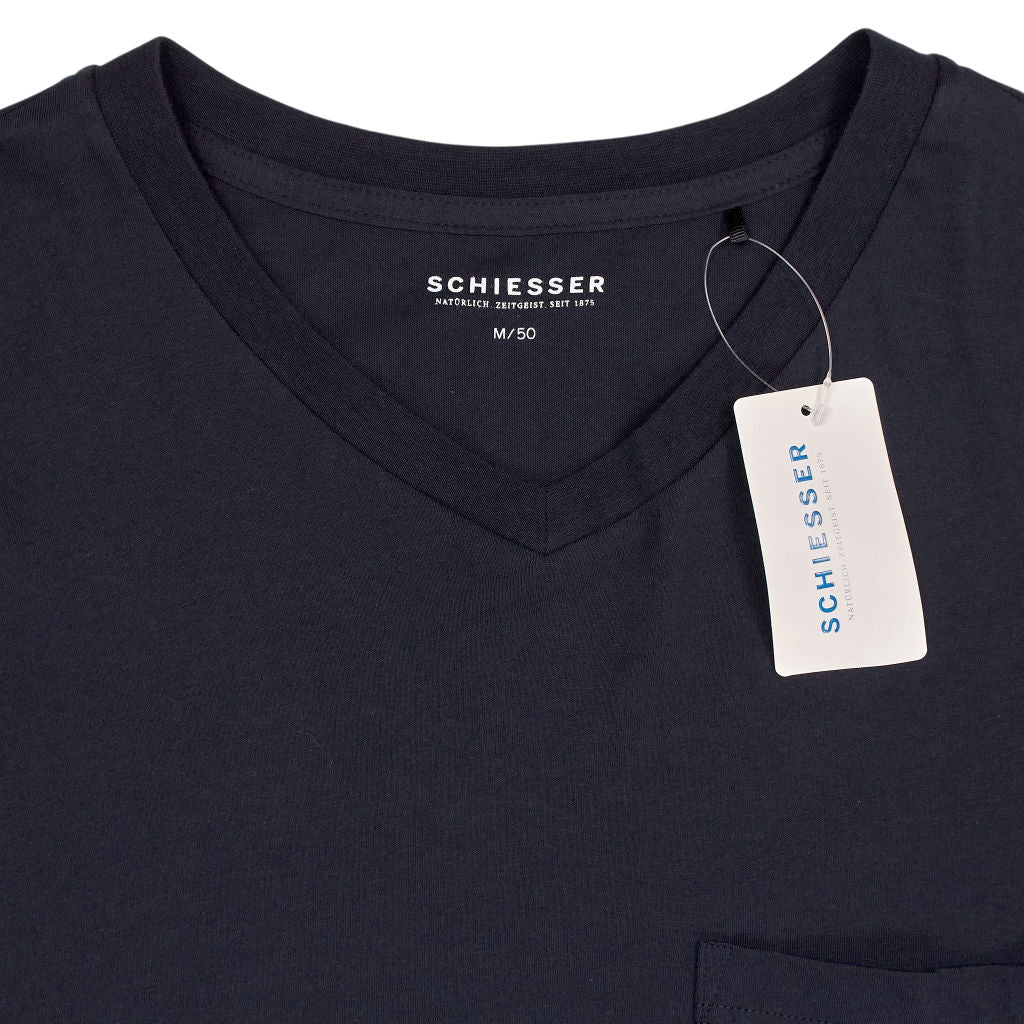Schiesser Navy Long Sleeve T-Shirt
