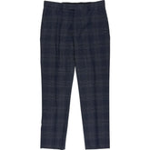 Moss Navy Check Tailored Trousers