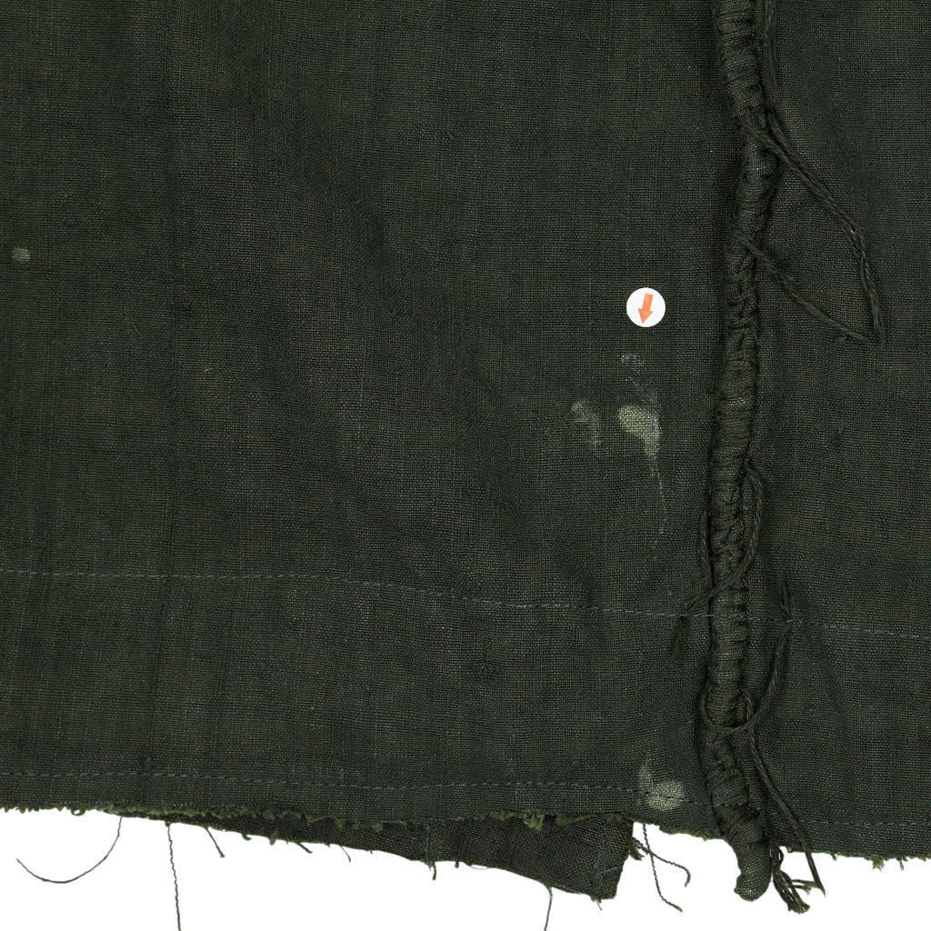 By Walid Green Linen Coat