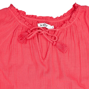 NRBY Pink Cotton Midi Dress
