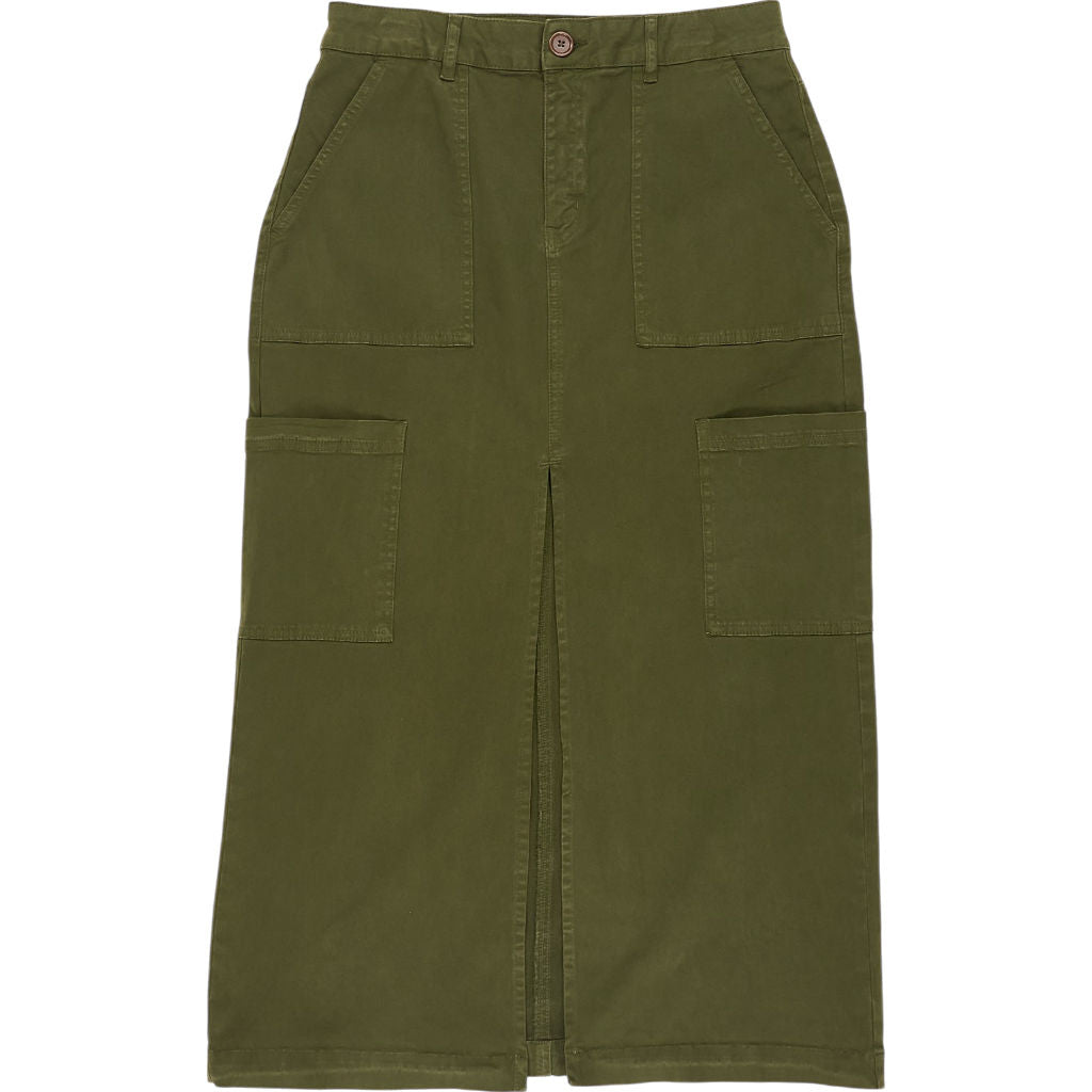 Baukjen Dark Olive Imma Organic Skirt