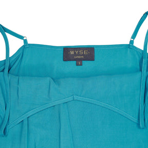 WYSE Blue Viscose Strappy Top