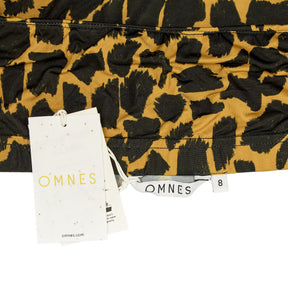 Omnes Leopard Print Strapless Dress