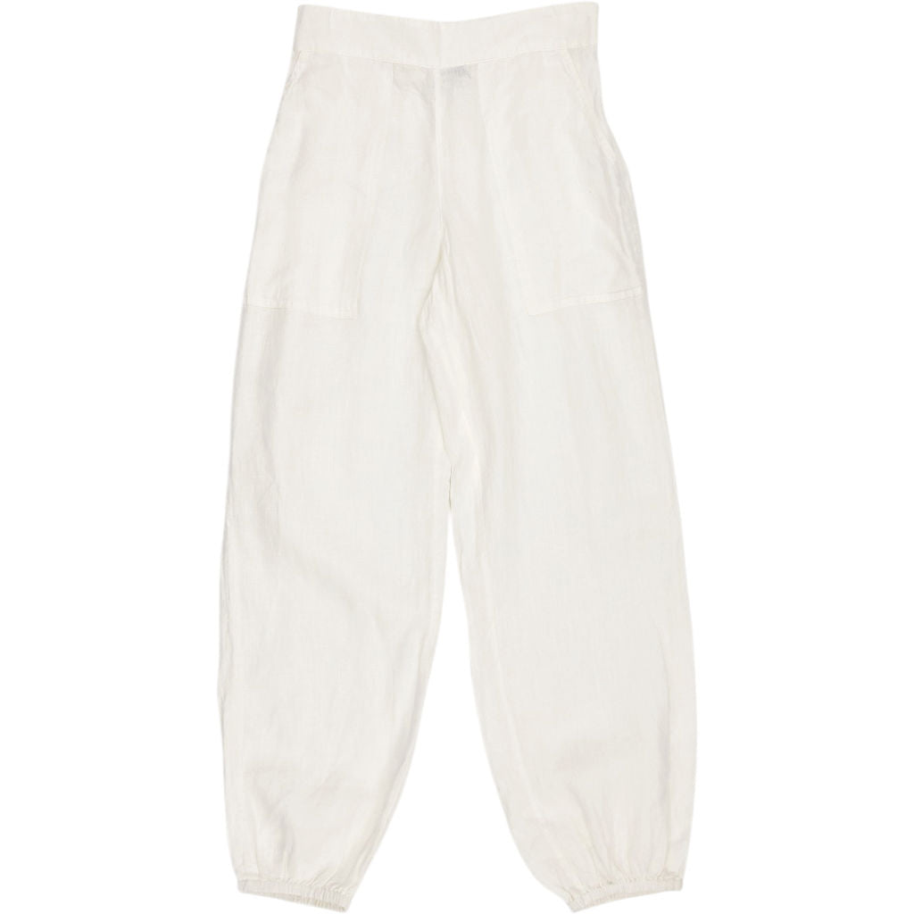 NRBY White Linen Trousers