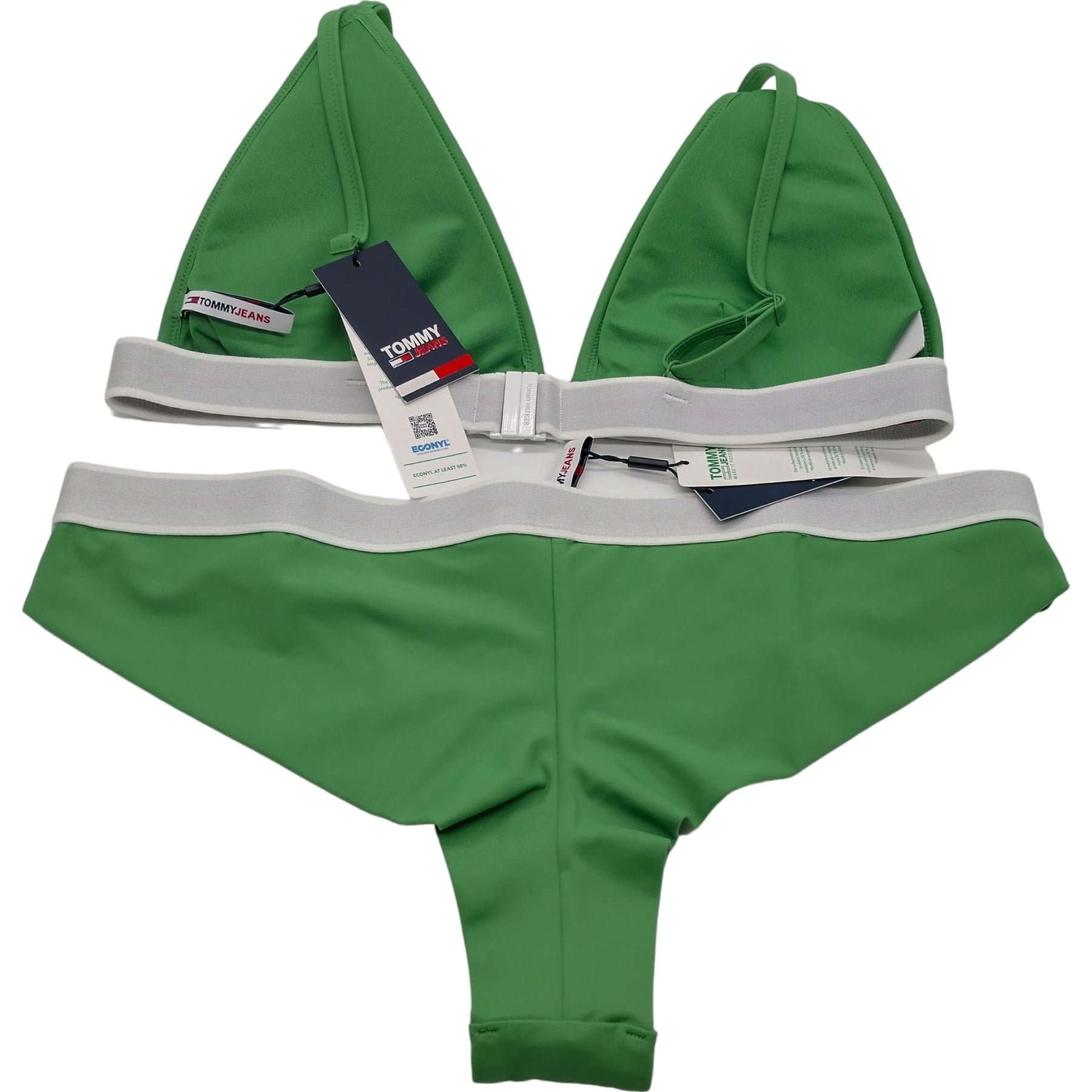 Tommy Jeans Green Bralette and Briefs Set