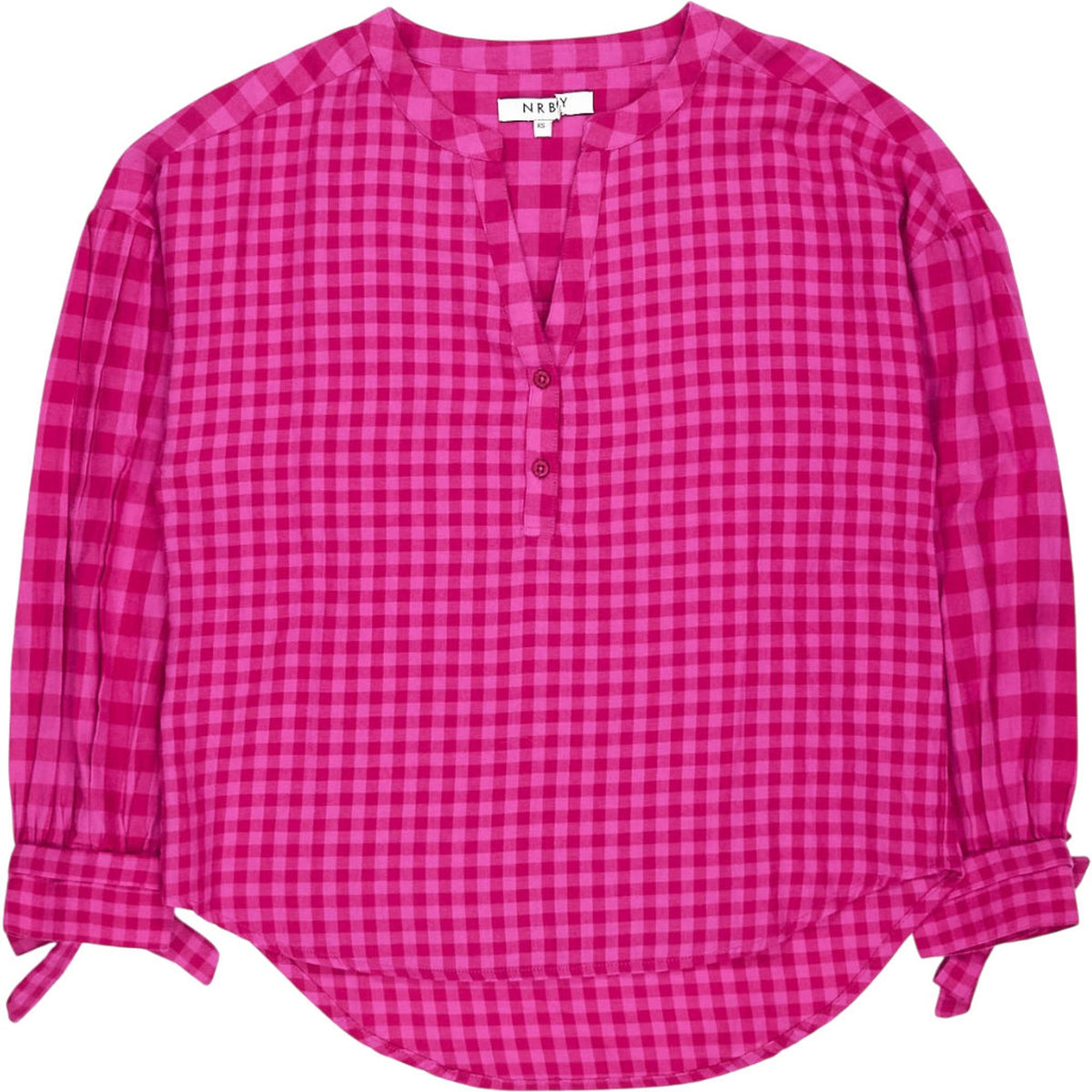 NRBY Pink Check Blouse