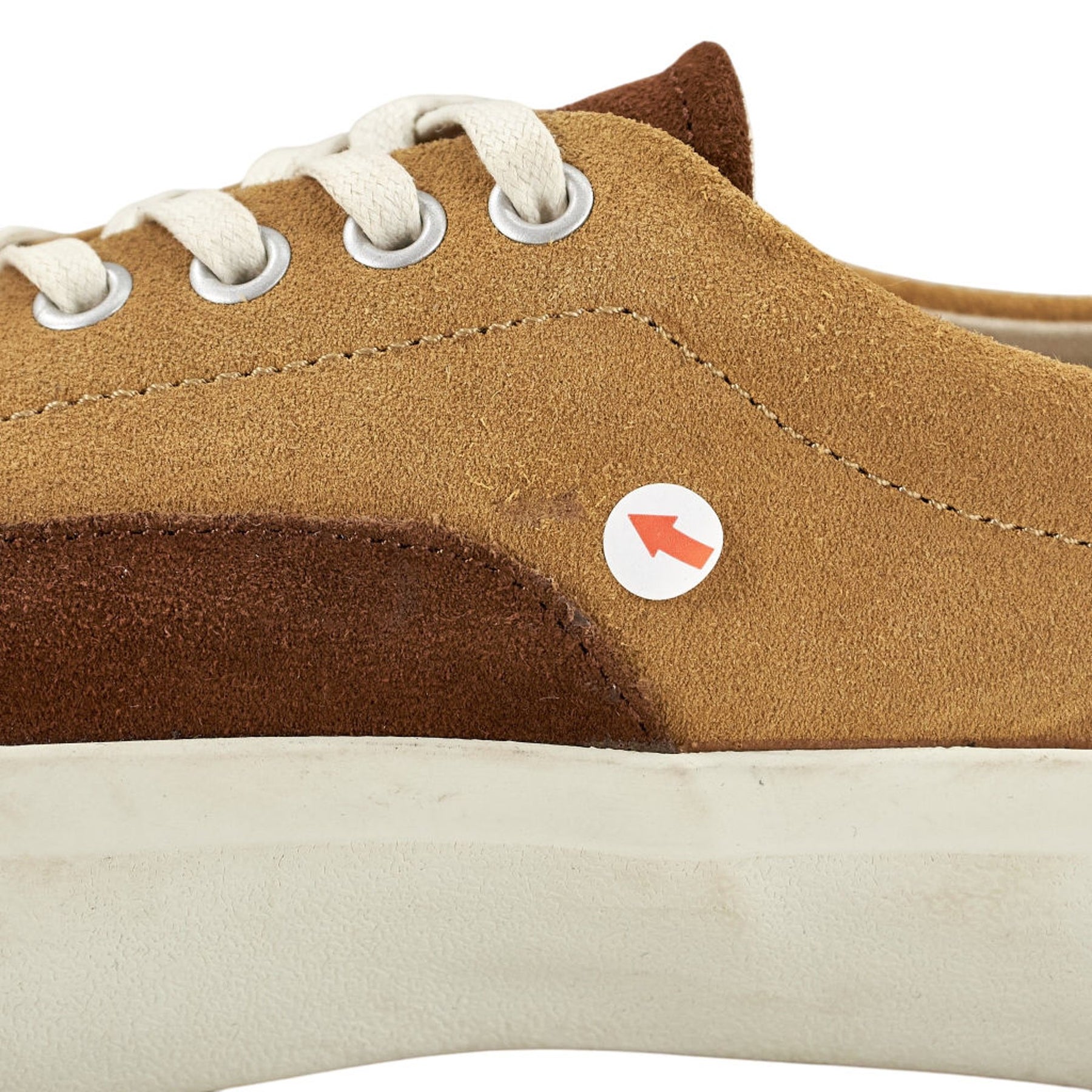 YMC Brown Beige Suede Trainers UK3