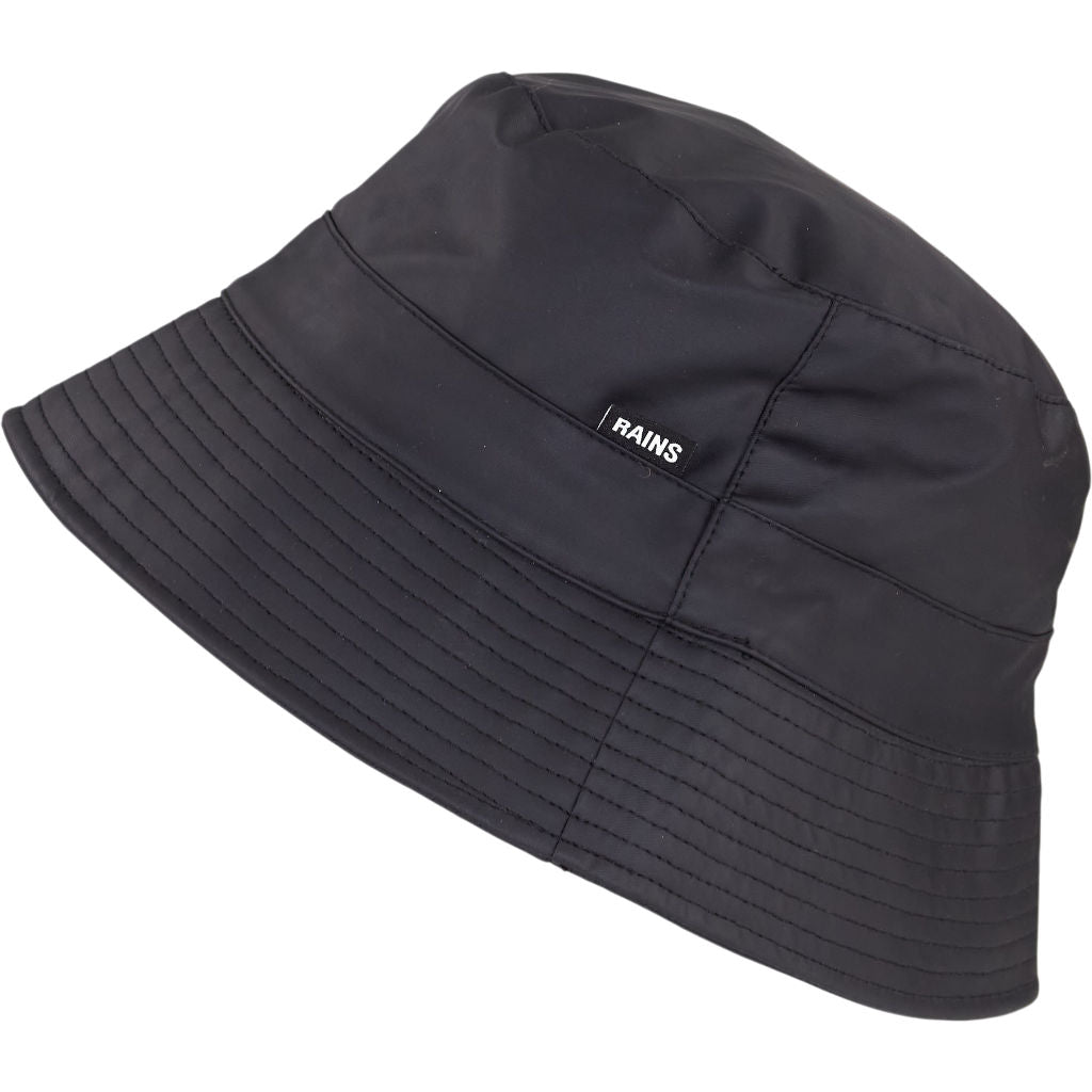 Rains Black Bucket Hat