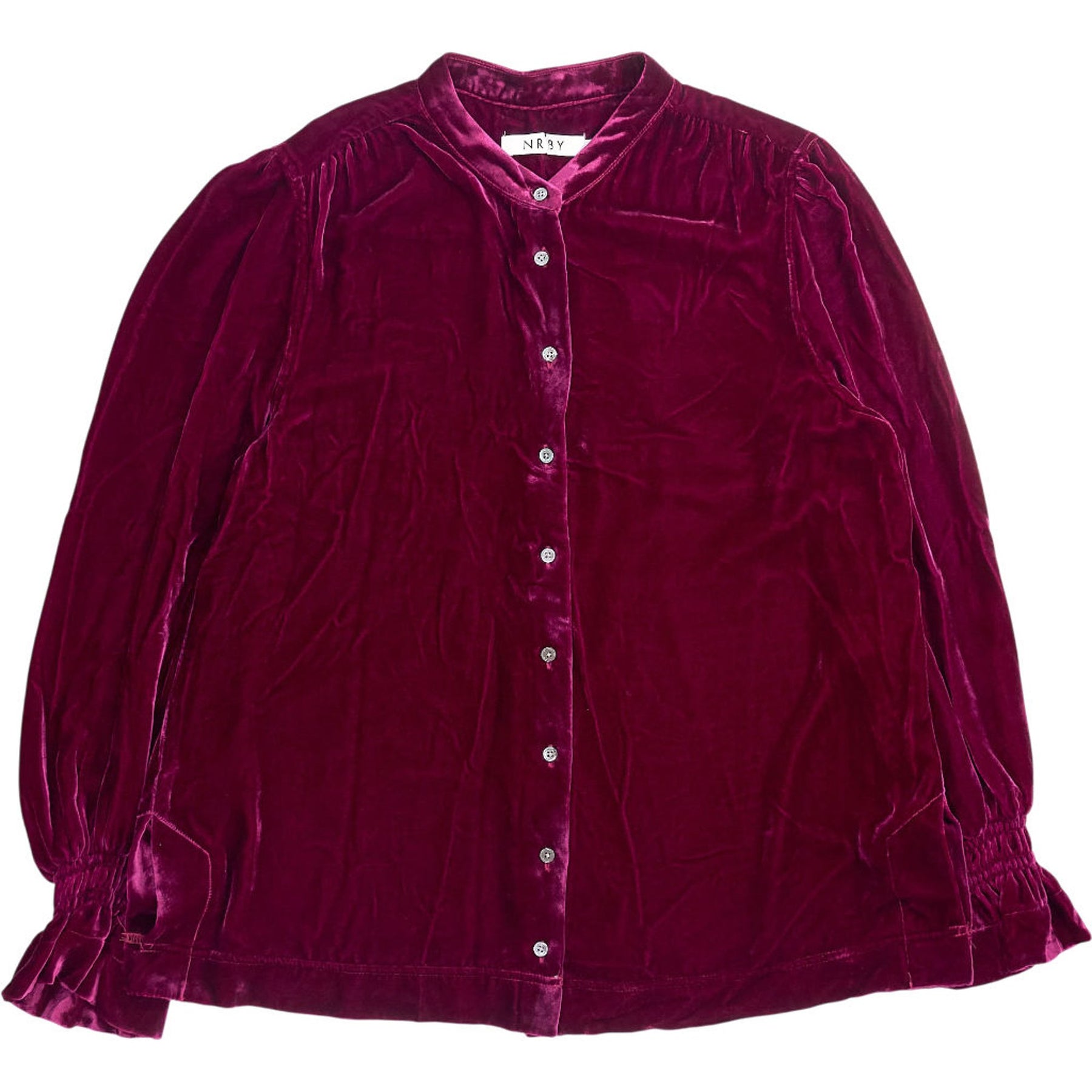 NRBY Purple Velvet Blouse