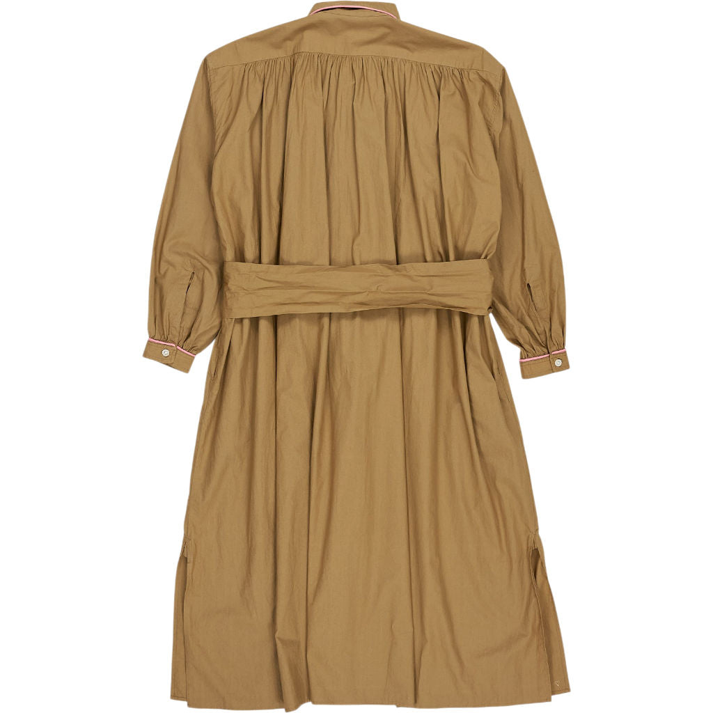 Aimé Brown Belted Shirt Dress