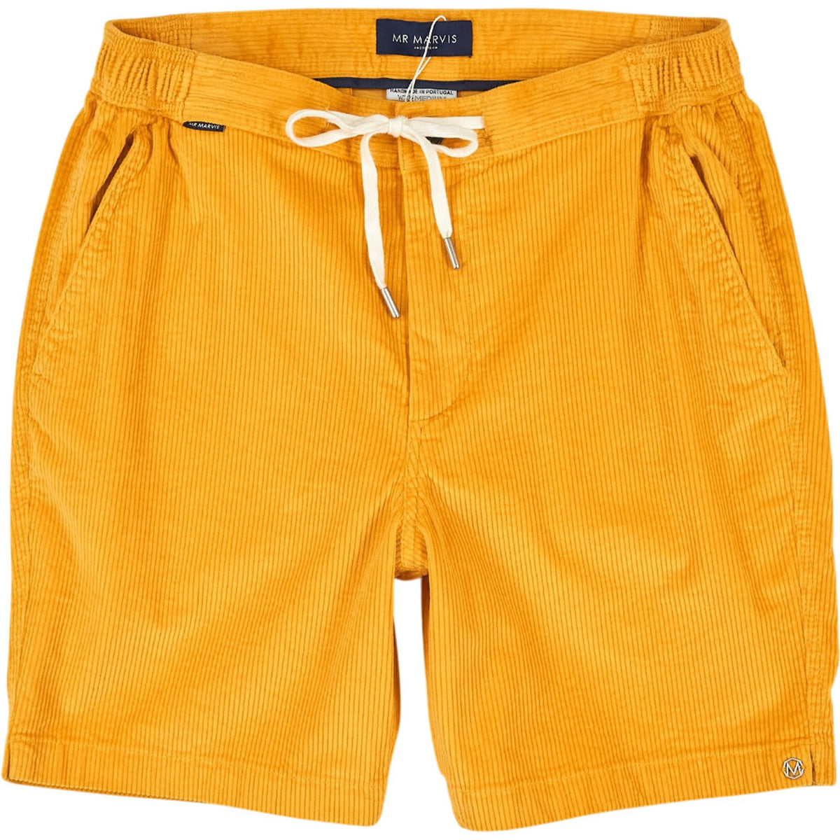 Mr Marvis Yellow Cord Shorts W32