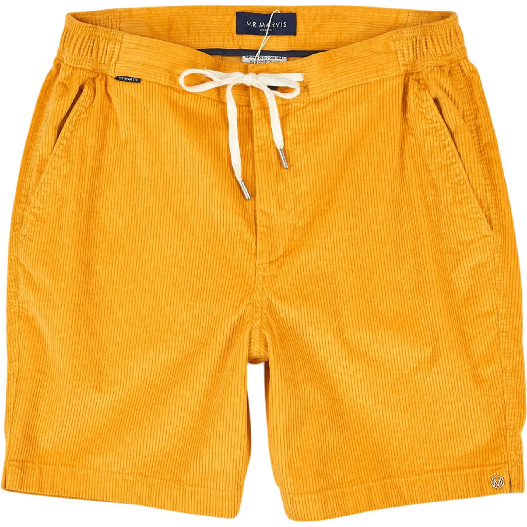 Mr Marvis Yellow Cord Shorts W32