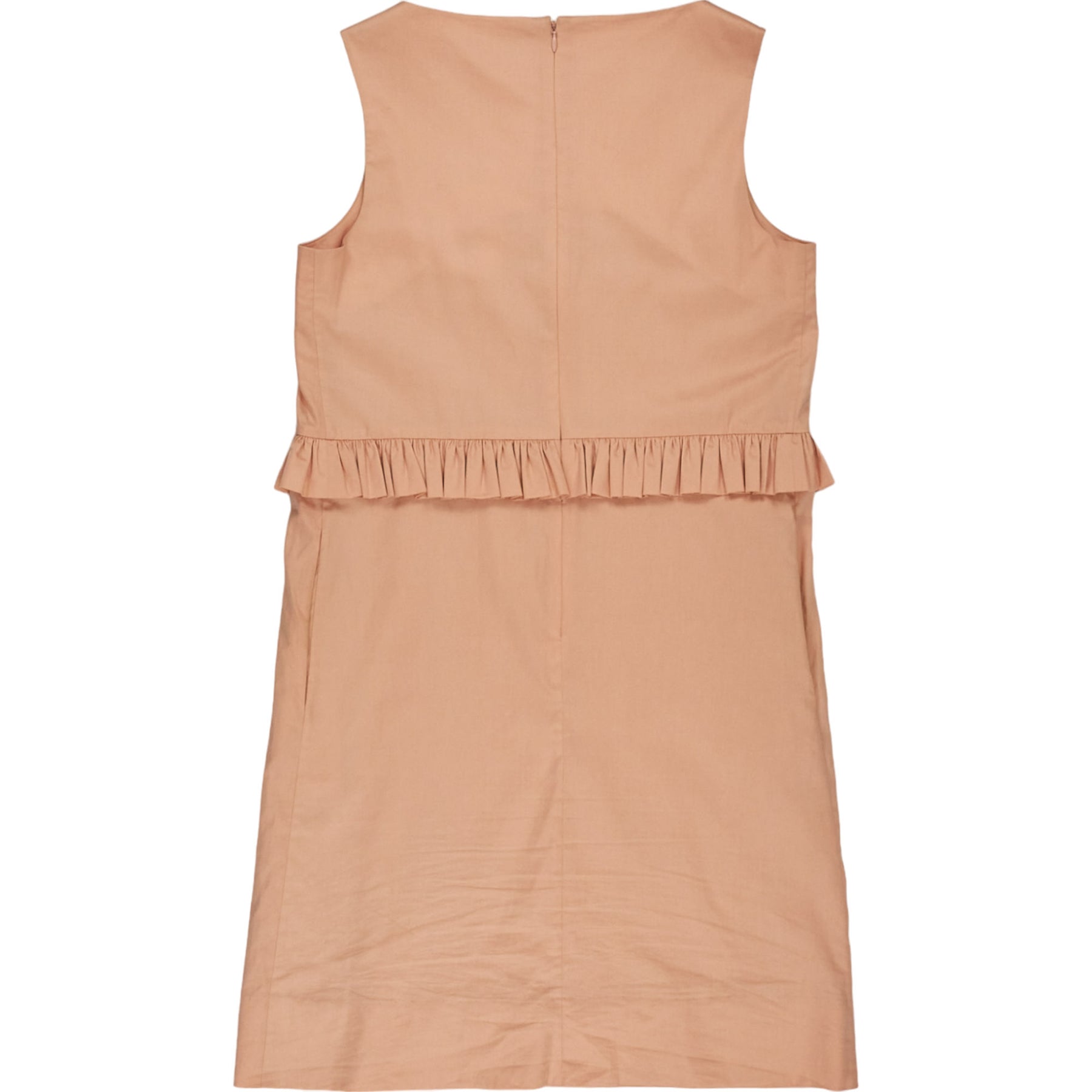 Orla Kiely Peach Ruffle Shift Dress