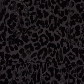 Strong Girls Club Black Leopard Print Midi Dress
