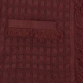 Me & Em Burgundy Textured Jacket