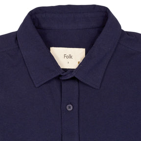 Folk Navy Long Sleeve Shirt