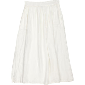 NRBY White Linen Maxi Skirt