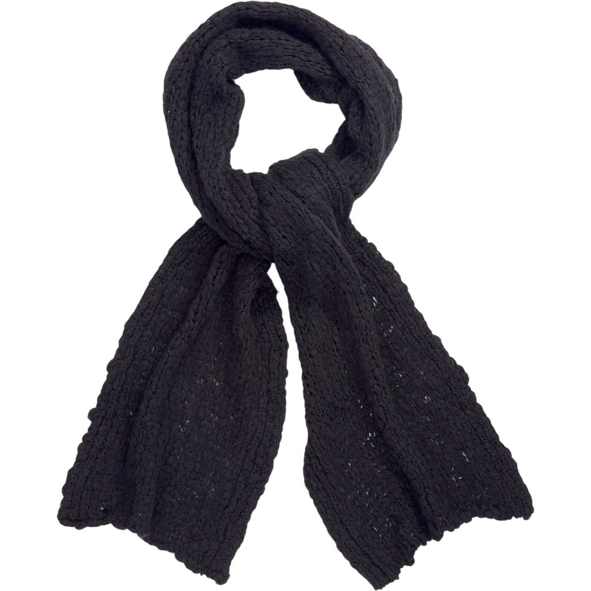 YMC Black Knit Scarf