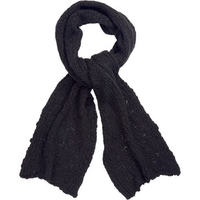 YMC Black Knit Scarf