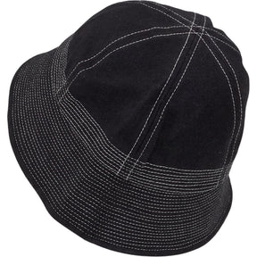YMC Black Wool Blend Bucket Hat