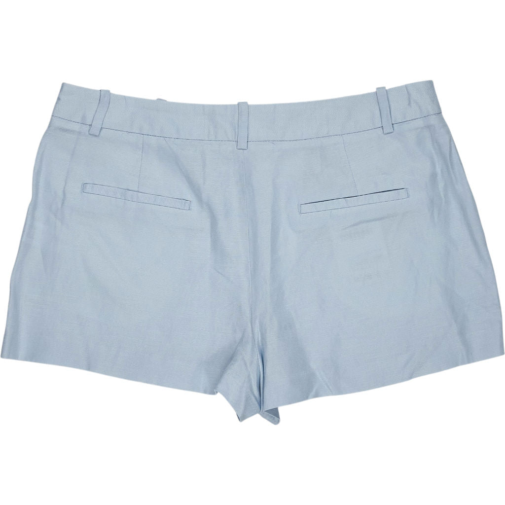 Zara Light Blue Linen Blend Shorts