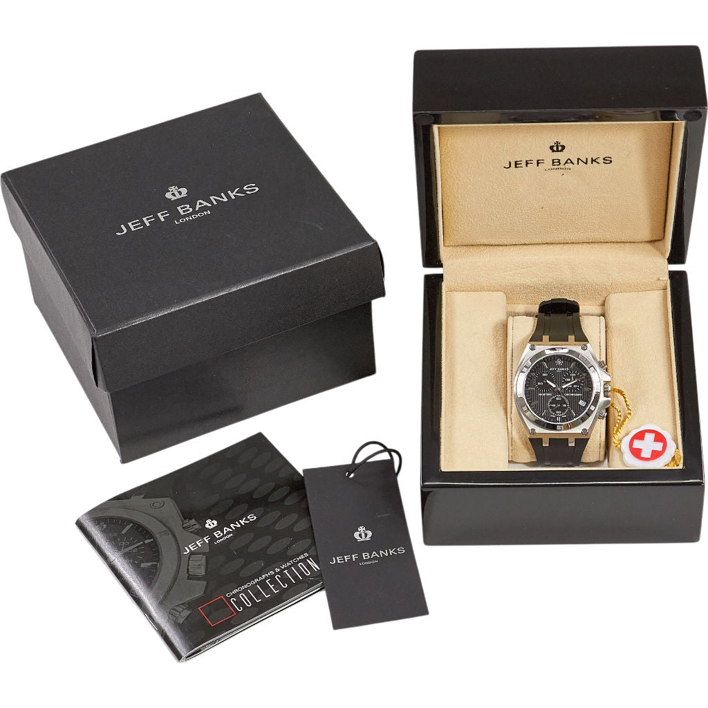 Jeff Banks Black Goodwood Watch