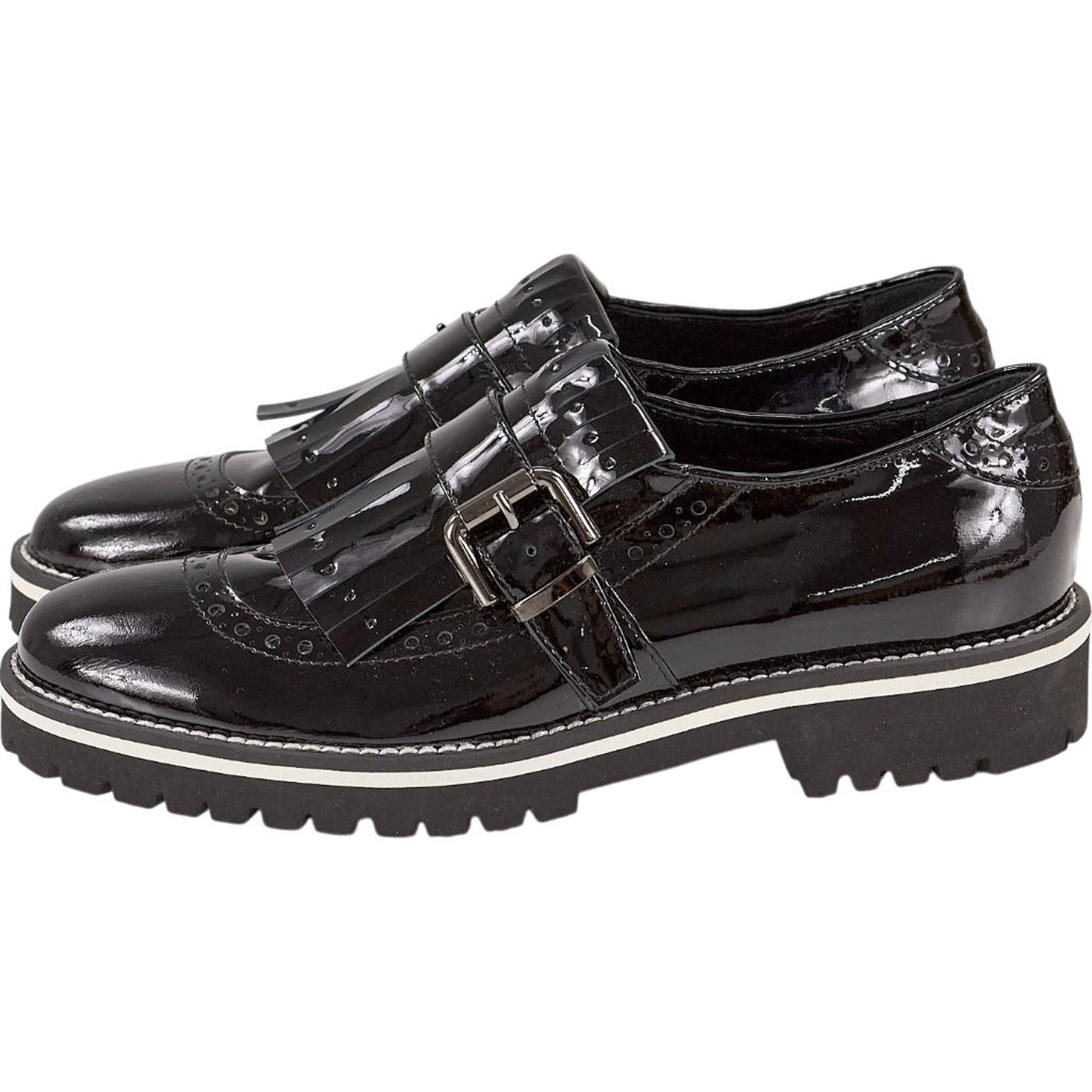 Unbranded Black Fringe Loafers