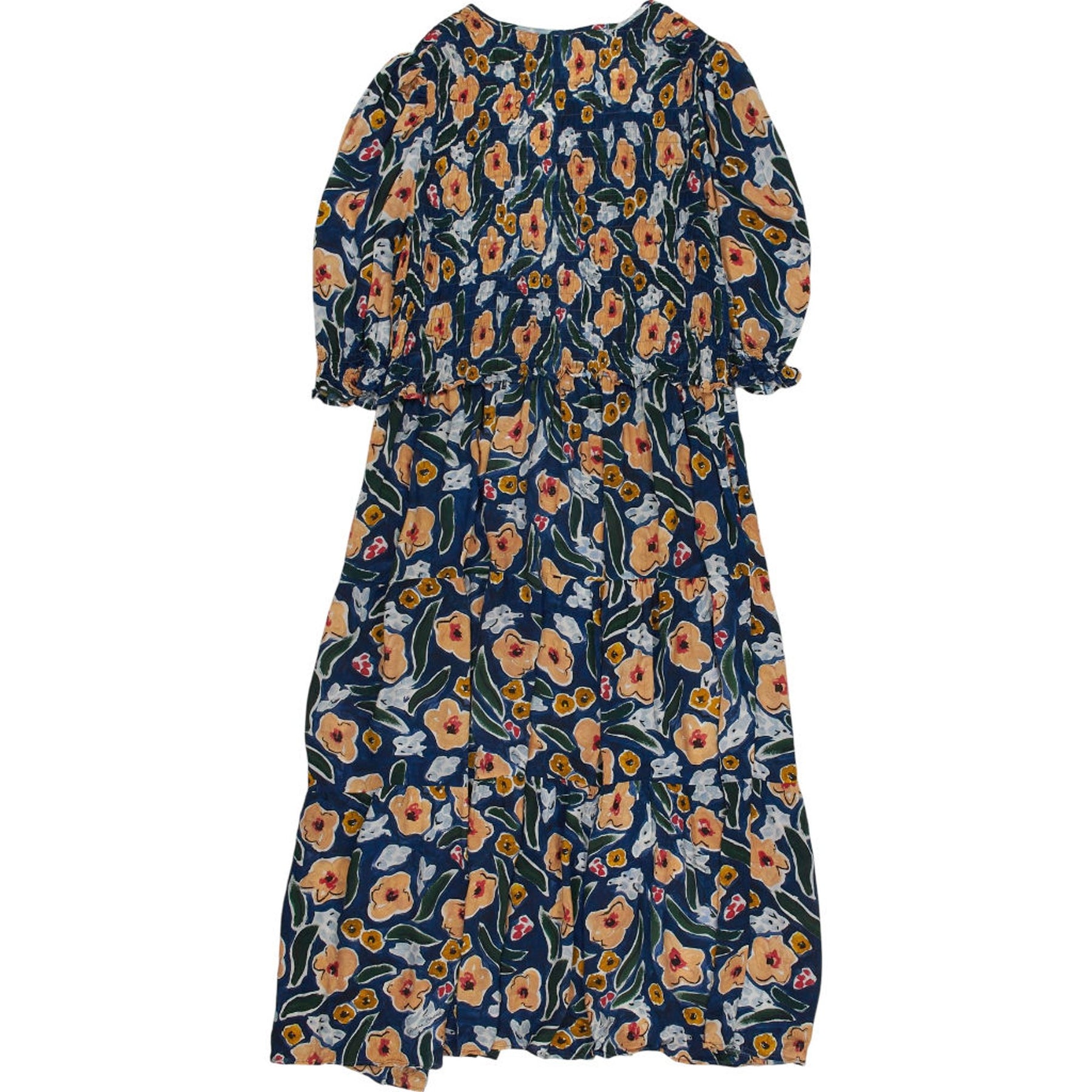 Baukjen Blue Floral Midi Dress