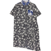 Finery Black White Floral Shirt Dress