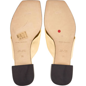 Dear Frances Cream Leather Sandals
